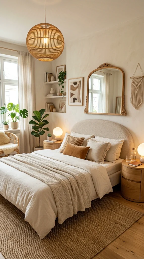 boho chic bedroom with 013b