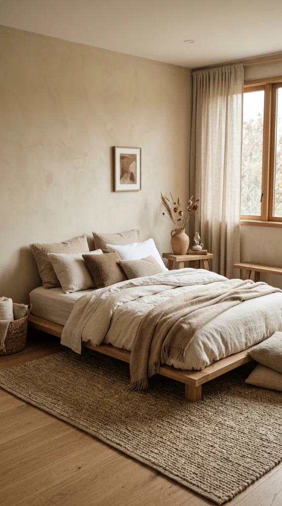 18 Earthy Bedroom Ideas That Instantly Ground Your Space 14 earthy bedroom with lo 014b