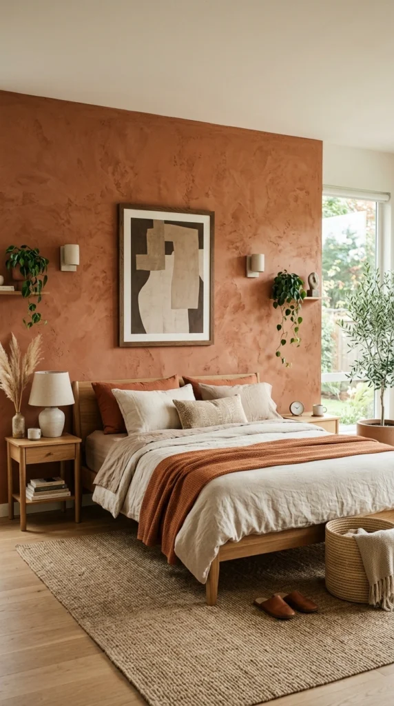 18 Earthy Bedroom Ideas That Instantly Ground Your Space 12 earthy bedroom with st 012b