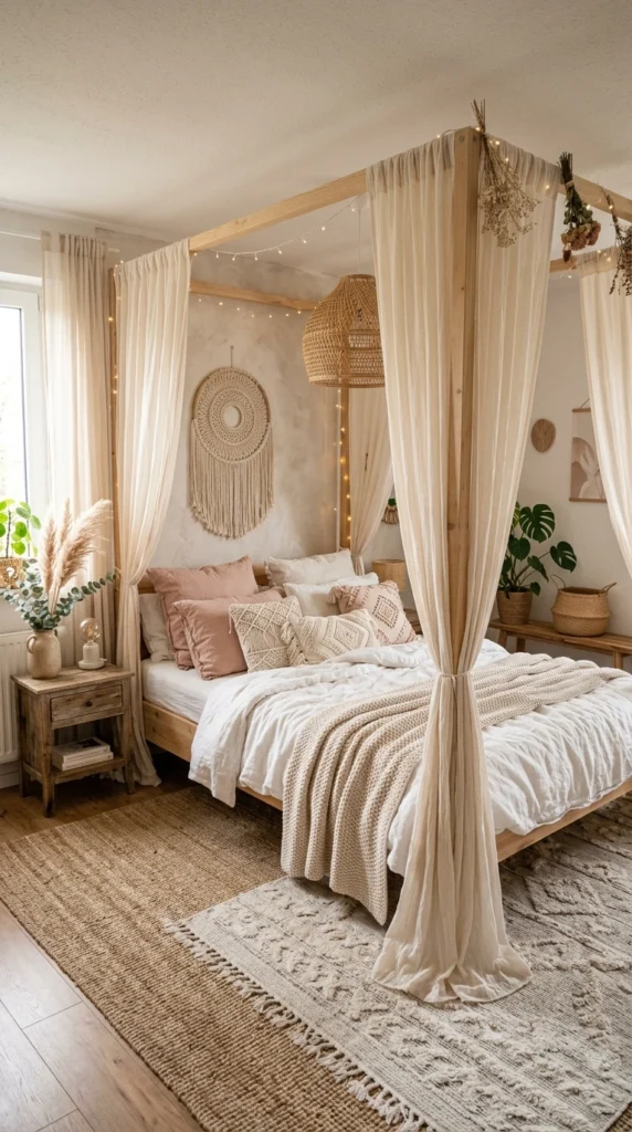 feminine canopy bed bo 018b