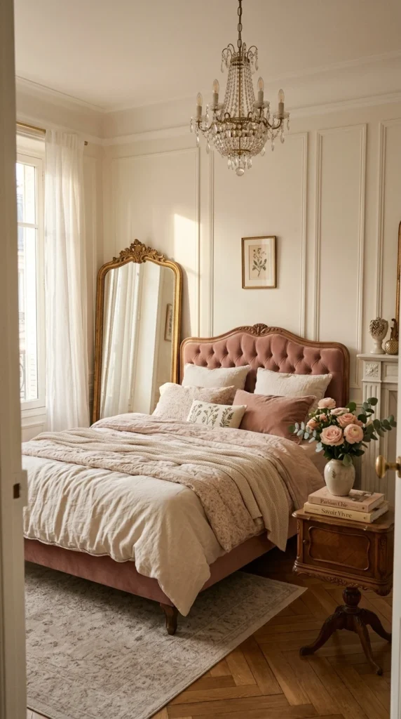 15 Pink Bedroom Ideas That Feel Chic, Not Childish (Elegant & Cozy) 1 idea 1 parisian blush bedroom 001