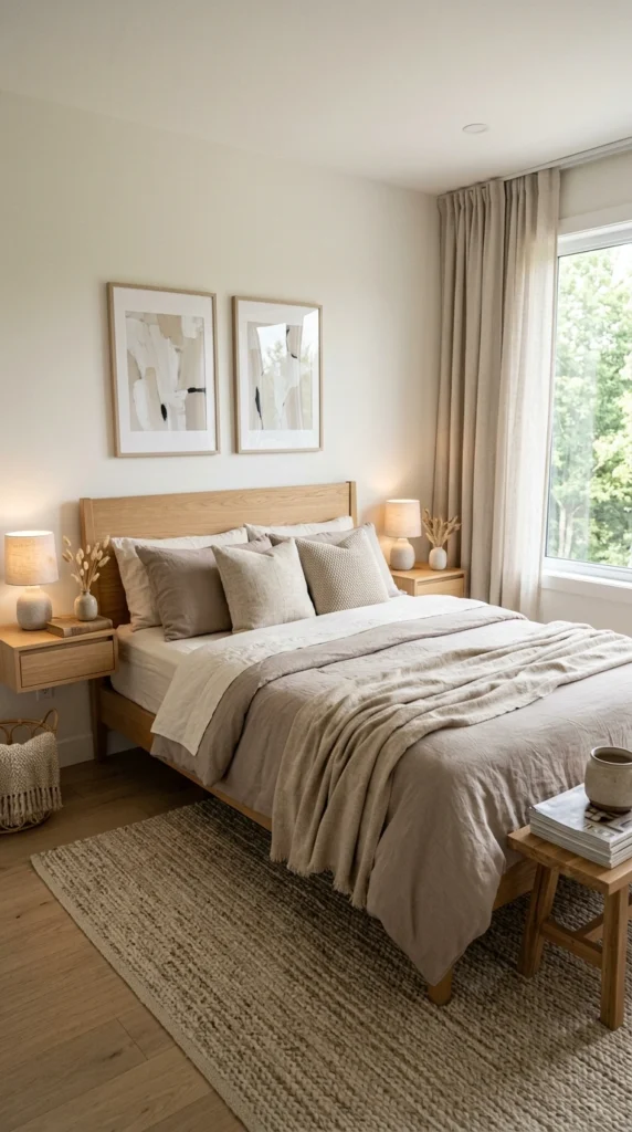 30 Guest Bedroom Ideas That Feel Cozy, Modern & Welcoming (2026 Guide) 1 idea 1 soft neutral guest bedr 001b