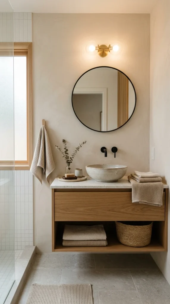 30 Japandi Bathroom Ideas That Feel Like a Luxury Spa at Home 10 idea 10 japandi guest bathroom 010b