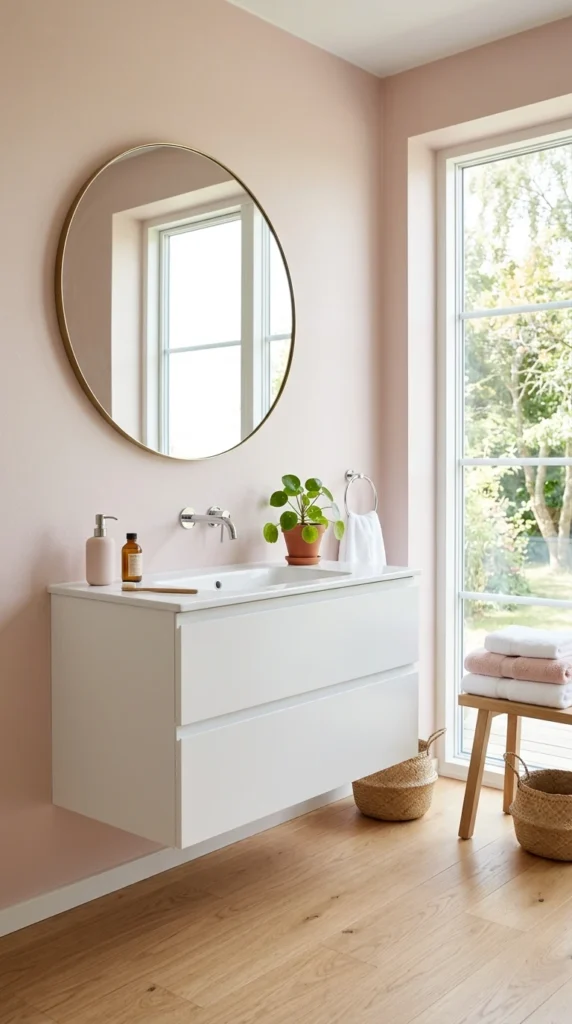 30 Pink Bathroom Ideas for a Soft, Spa-Like and Modern Aesthetic Home 10 idea 10 minimal scandinavian p 010