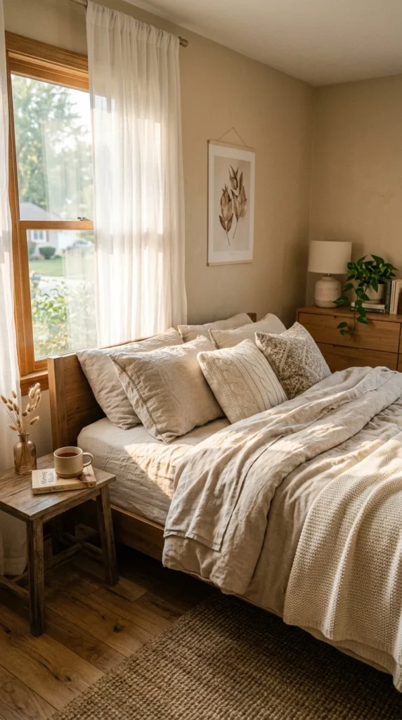 30 Cozy Bedroom Ideas That Feel Warm, Calm & Ultra-Comfortable 10 idea 10 natural light morning 010