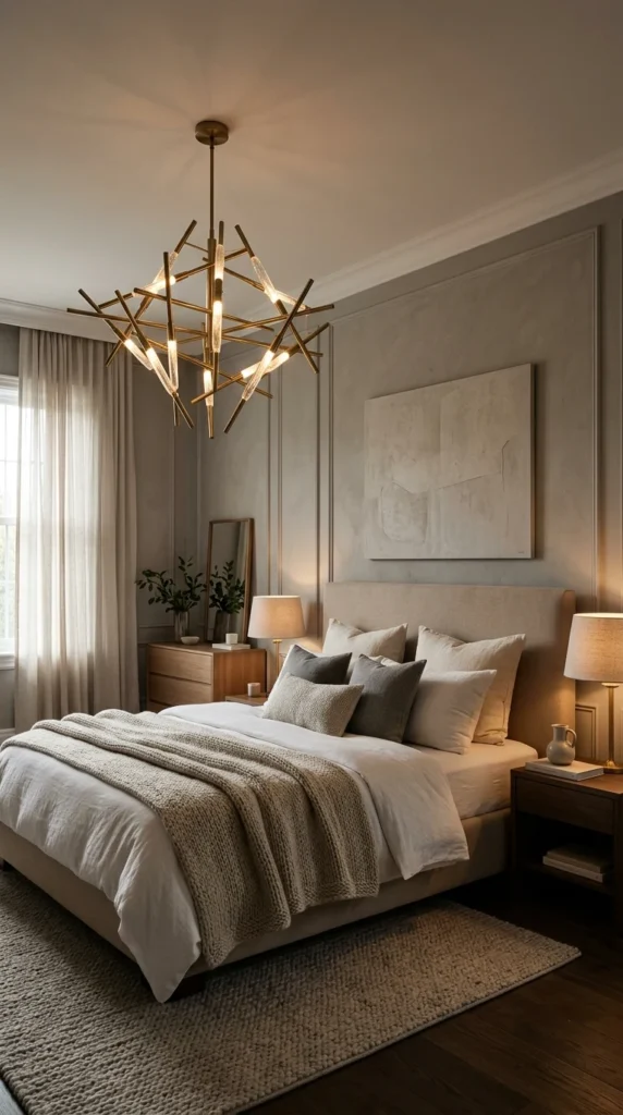 18 Master Bedroom Decor Ideas That Feel Truly Next-Level 10 idea 10 statement lighting cen 010b