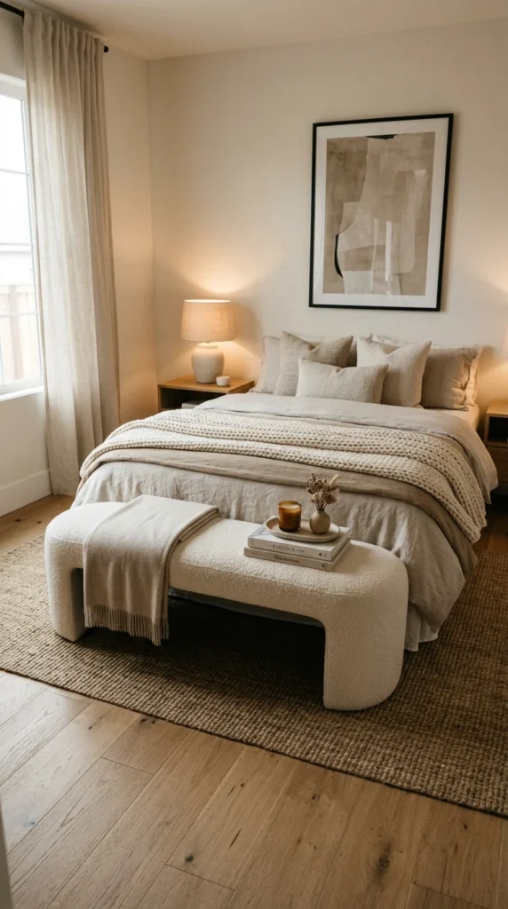18 Master Bedroom Decor Ideas That Feel Truly Next-Level 12 idea 12 bench at foot of bed s 012b