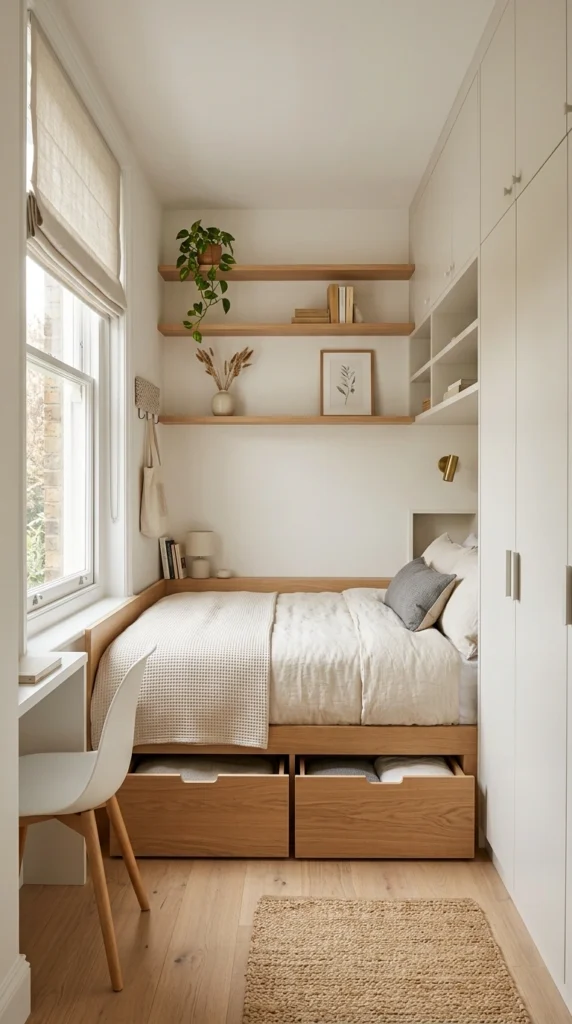 30 Guest Bedroom Ideas That Feel Cozy, Modern & Welcoming (2026 Guide) 13 idea 12 small guest bedroom wi 012b