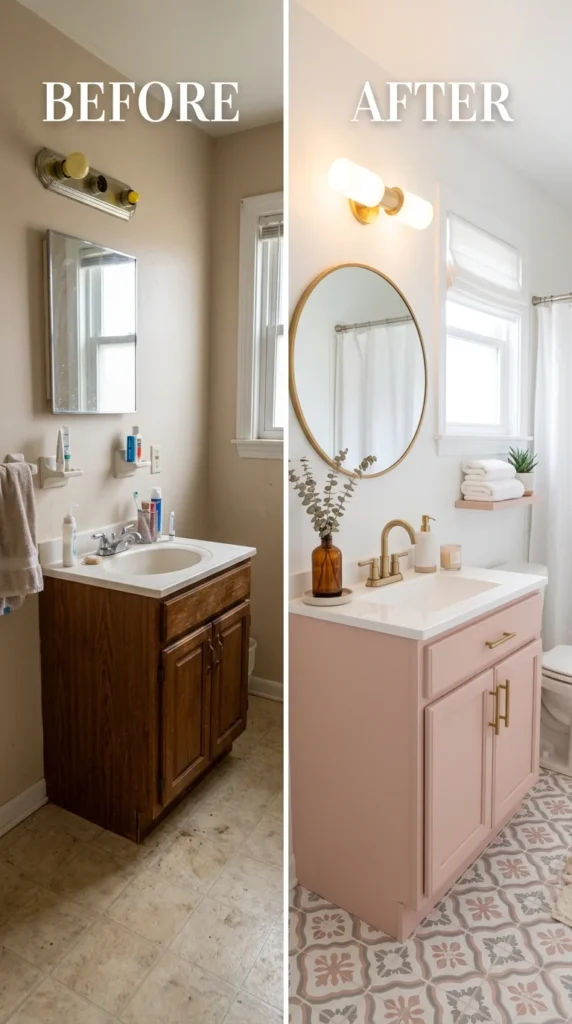 30 Pink Bathroom Ideas for a Soft, Spa-Like and Modern Aesthetic Home 13 idea 13 budget friendly aesthe 013b