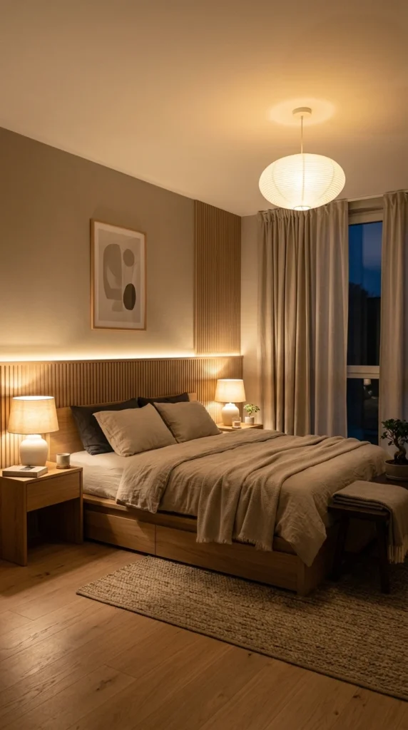 30 Japandi Bedroom Ideas That Feel Calm, Warm & Minimal (2026 Guide) 14 idea 13 cozy japandi bedroom w 013b