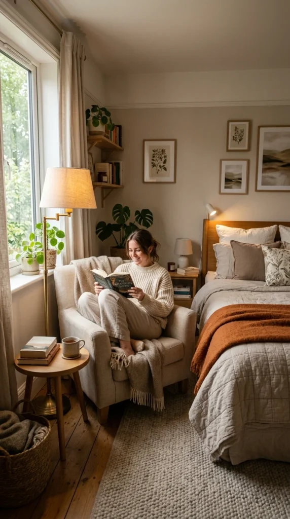 30 Cozy Bedroom Ideas That Feel Warm, Calm & Ultra-Comfortable 14 idea 14 cozy reading nook bedr 014b