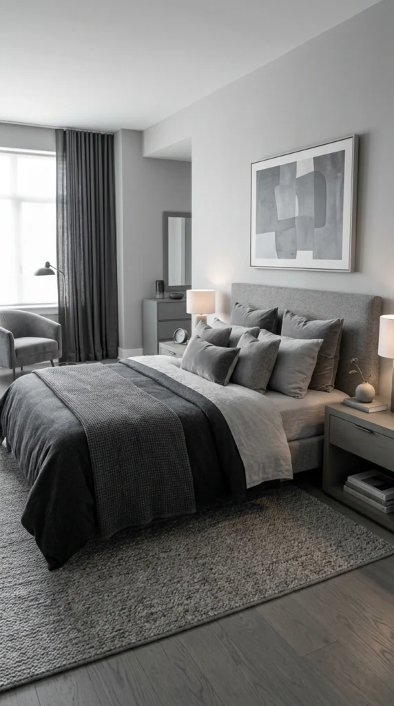 idea 16 monochrome gray bedroo 002