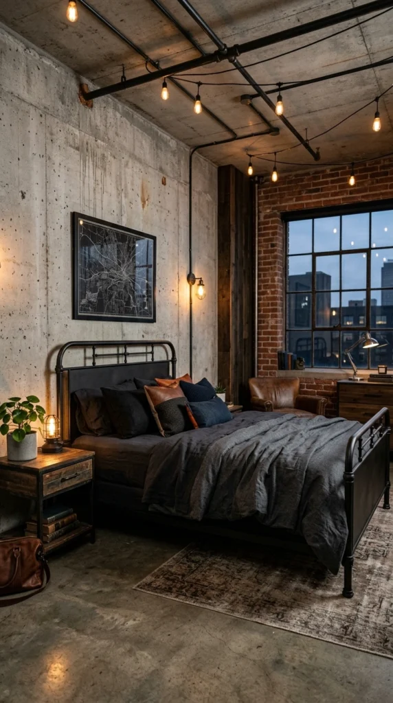 19 Aesthetic Bedrooms Ideas That Feel Like a Dream 17 idea 17 industrial aesthetic e 017b