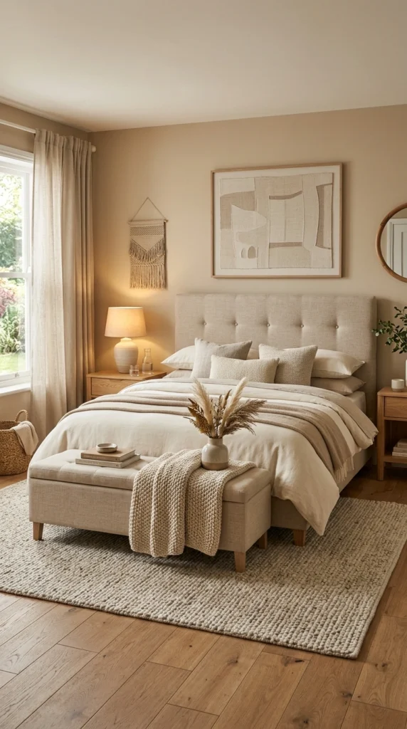 idea 18 beige bedroom with uph 007b