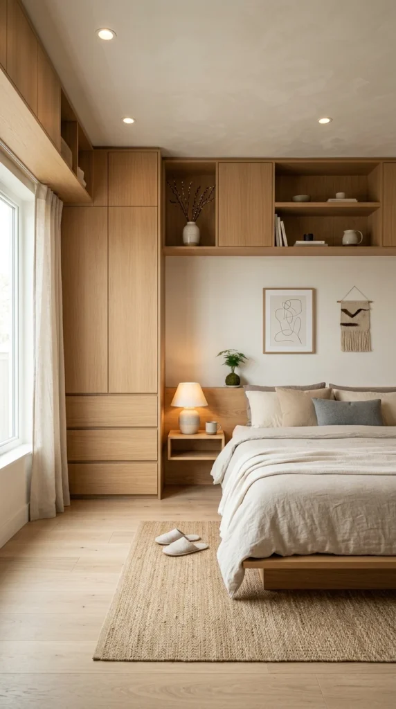 30 Japandi Bedroom Ideas That Feel Calm, Warm & Minimal (2026 Guide) 20 idea 19 japandi bedroom with b 019