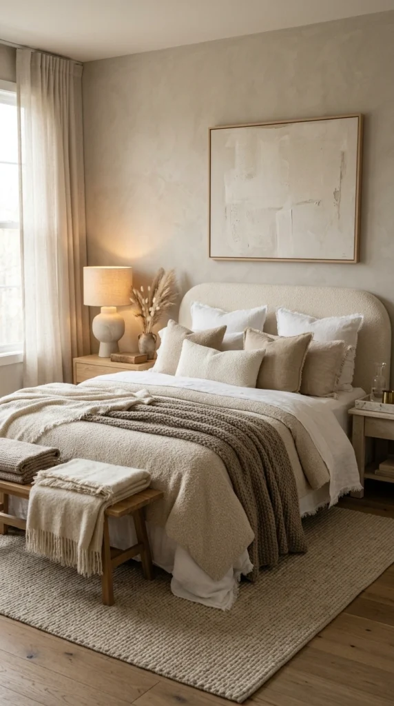 19 Aesthetic Bedrooms Ideas That Feel Like a Dream 19 idea 19 neutral luxe texture f 019b
