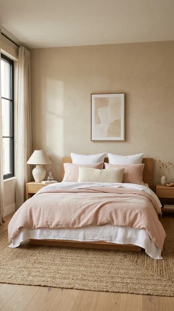 15 Pink Bedroom Ideas That Feel Chic, Not Childish (Elegant & Cozy) 2 idea 2 minimal blush and beige 002b