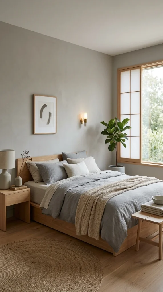 30 Japandi Bedroom Ideas That Feel Calm, Warm & Minimal (2026 Guide) 21 idea 20 japandi bedroom with s 020b