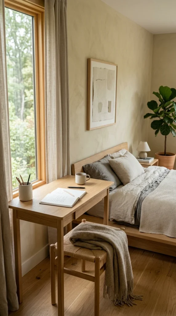 30 Japandi Bedroom Ideas That Feel Calm, Warm & Minimal (2026 Guide) 22 idea 21 japandi bedroom with m 021b