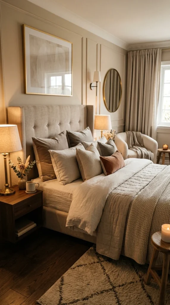 30 Cozy Bedroom Ideas That Feel Warm, Calm & Ultra-Comfortable 22 idea 22 soft luxury boutique b 022b