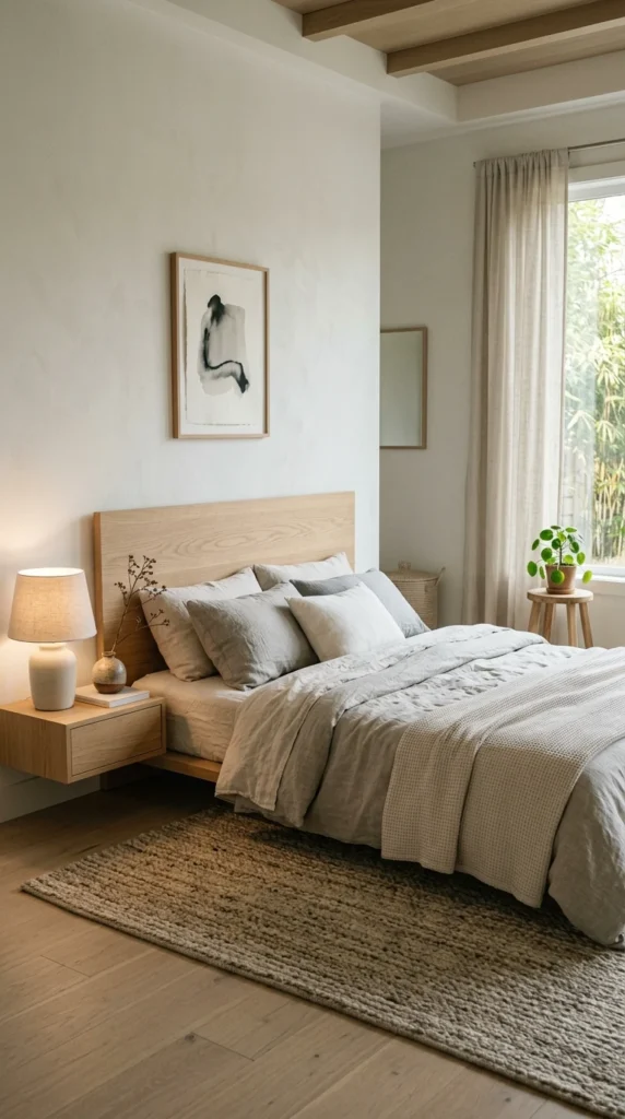 30 Japandi Bedroom Ideas That Feel Calm, Warm & Minimal (2026 Guide) 27 idea 26 japandi bedroom with m 026