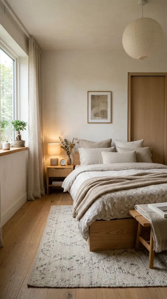 30 Japandi Bedroom Ideas That Feel Calm, Warm & Minimal (2026 Guide) 29 idea 28 japandi bedroom with s 028