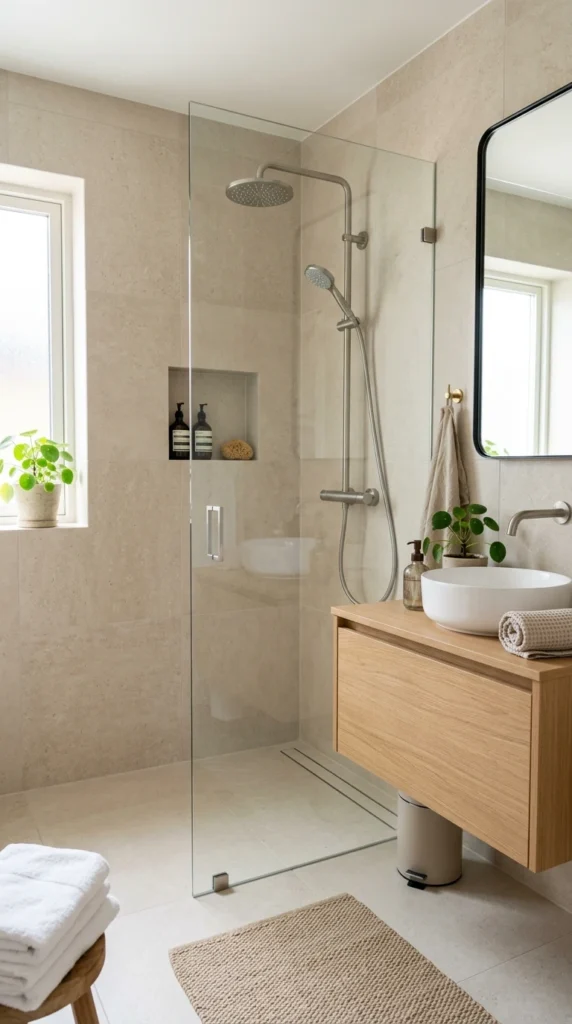 20 Small Full Bathroom Ideas That Make Your Space Look Bigger Instantly 3 idea 3 frameless glass shower 003 1