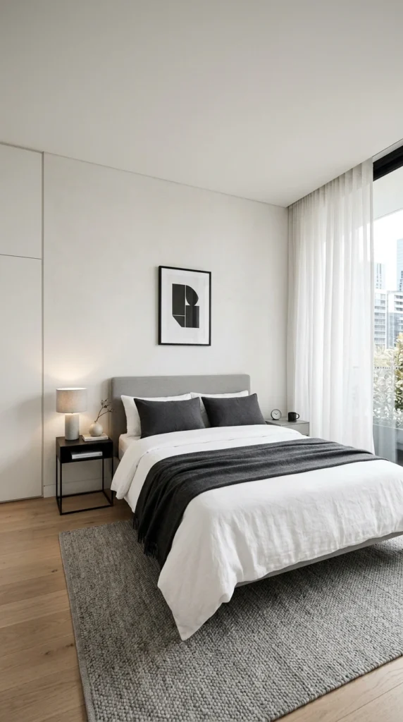 30 Guest Bedroom Ideas That Feel Cozy, Modern & Welcoming (2026 Guide) 4 idea 4 modern guest bedroom wi 004