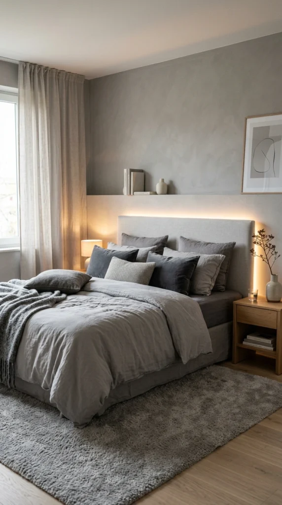 idea 5 gray aesthetic bedroom 005b
