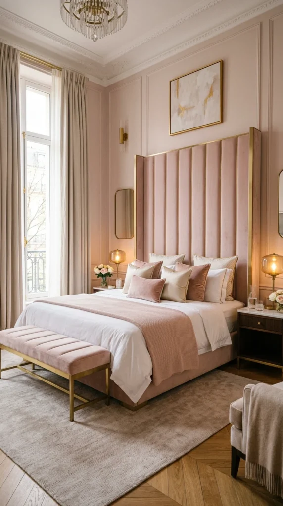 15 Pink Bedroom Ideas That Feel Chic, Not Childish (Elegant & Cozy) 5 idea 5 luxury pink hotel inspi 005