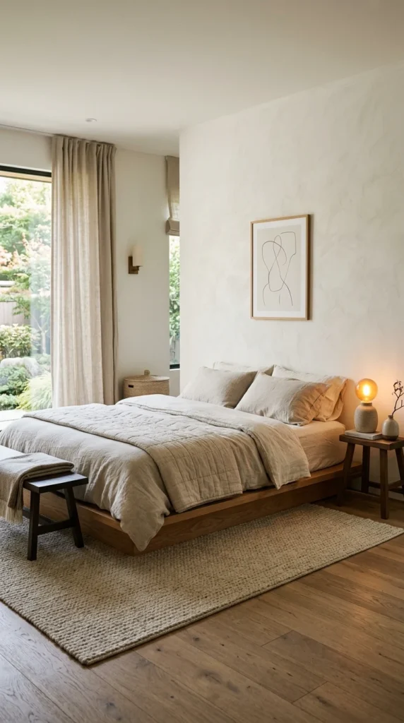 18 Master Bedroom Decor Ideas That Feel Truly Next-Level 5 idea 5 minimal warm japandi fu 005b