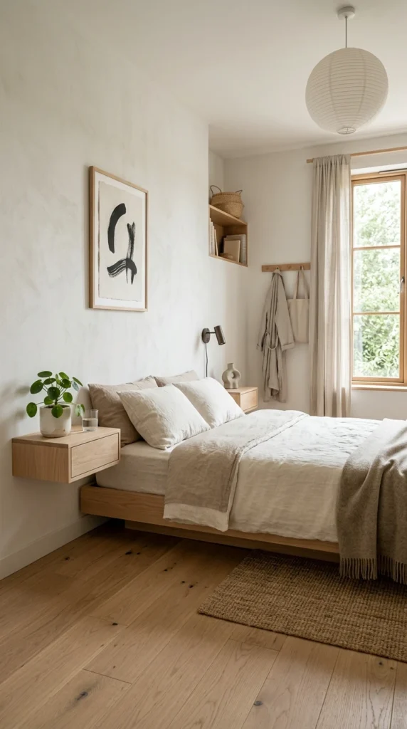 30 Japandi Bedroom Ideas That Feel Calm, Warm & Minimal (2026 Guide) 5 idea 5 small japandi bedroom w 005