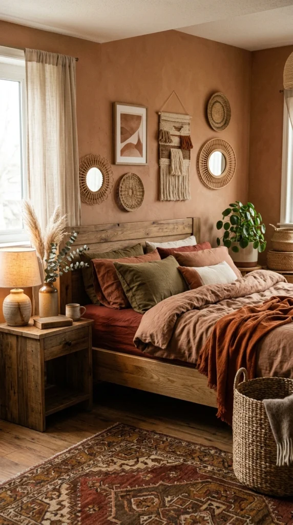19 Aesthetic Bedrooms Ideas That Feel Like a Dream 5 idea 5 warm earthy aesthetic p 005