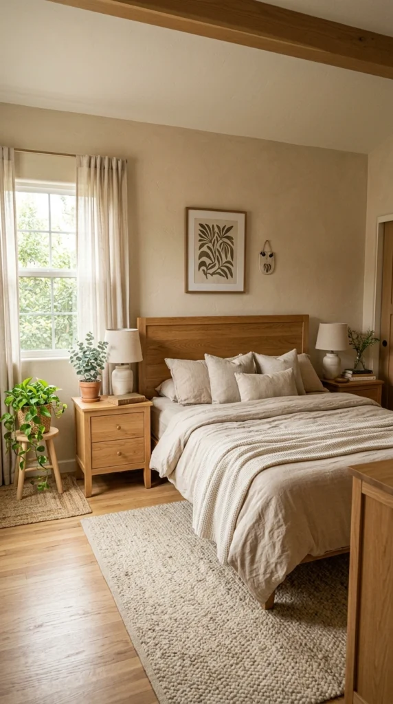 idea 6 beige bedroom with wood 006