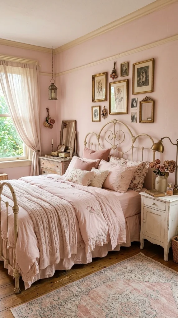 15 Pink Bedroom Ideas That Feel Chic, Not Childish (Elegant & Cozy) 6 idea 6 romantic vintage pink b 006