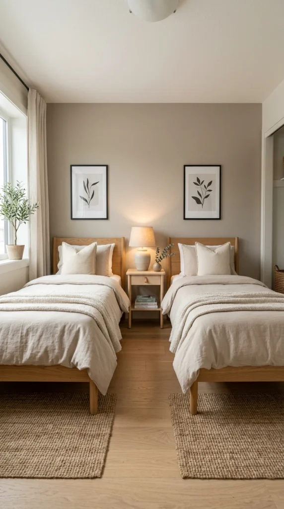 30 Guest Bedroom Ideas That Feel Cozy, Modern & Welcoming (2026 Guide) 7 idea 7 guest bedroom with twin 007