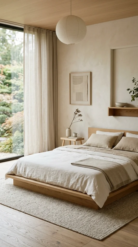 19 Aesthetic Bedrooms Ideas That Feel Like a Dream 7 idea 7 japandi serenity space 007