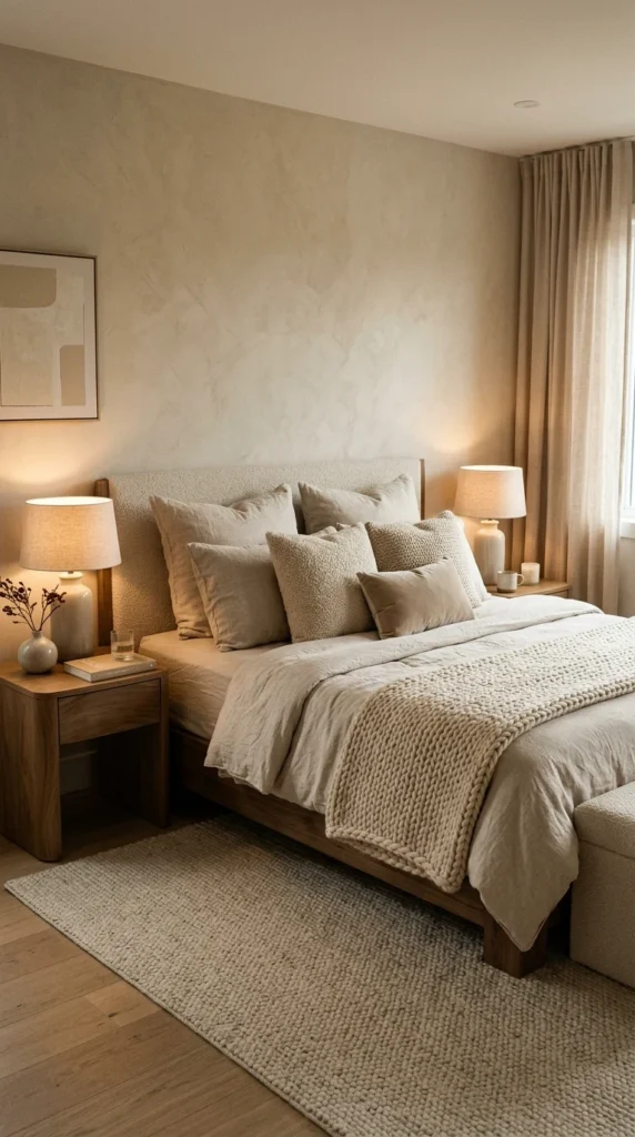 18 Master Bedroom Decor Ideas That Feel Truly Next-Level 7 idea 7 textured monochrome lay 007