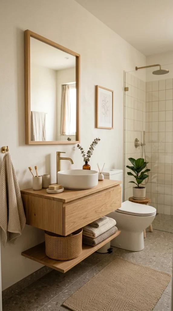 30 Japandi Bathroom Ideas That Feel Like a Luxury Spa at Home 8 idea 8 apartment friendly japa 008