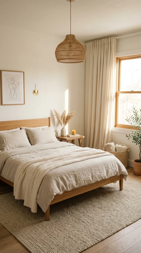 minimal boho bedroom w 012