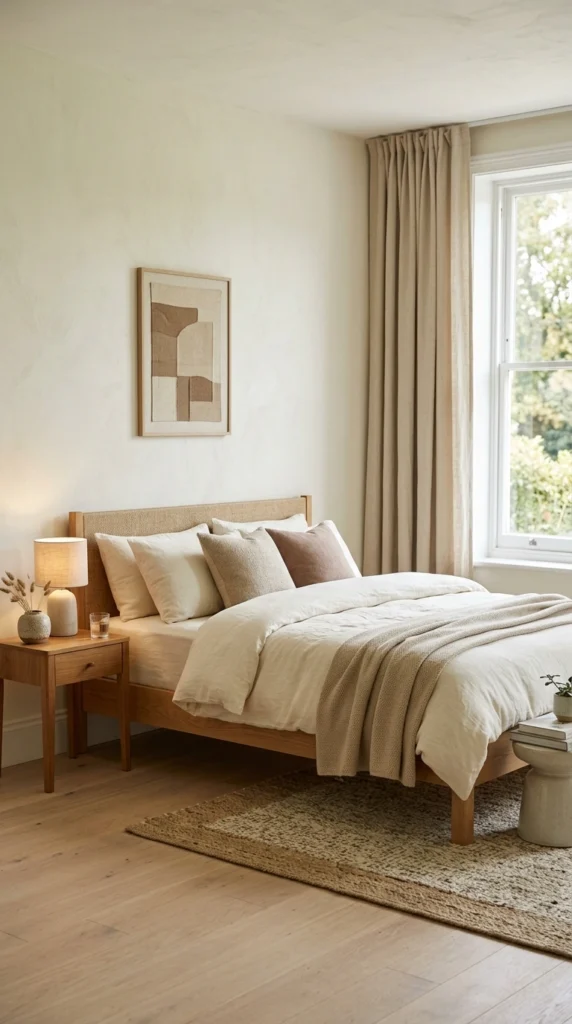 18 Earthy Bedroom Ideas That Instantly Ground Your Space 6 minimal earthy bedroom 006