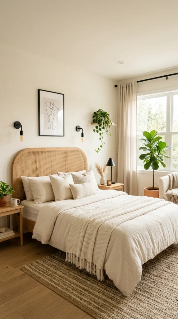 modern boho bedroom wit 003