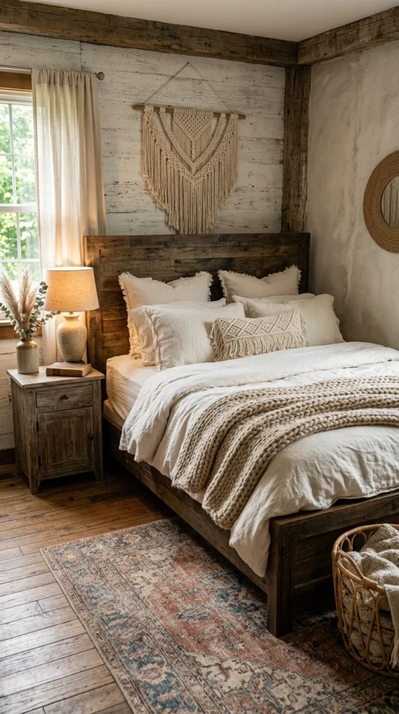 rustic wood and linen b 009
