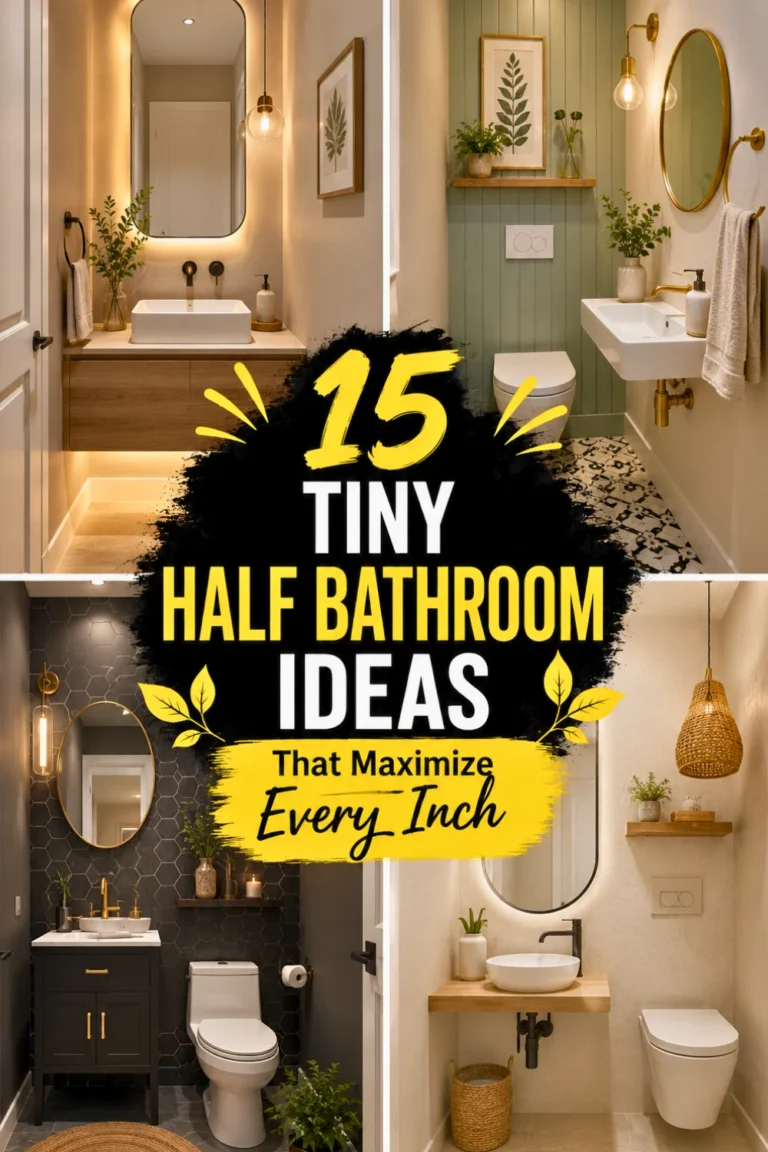 tiny half bathroom ideas