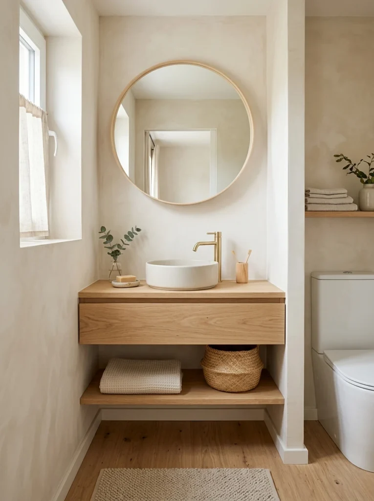 30 Very Small Bathroom Ideas That Make Your Space Feel Bigger 13 13 Tiny bathroom Japandi style