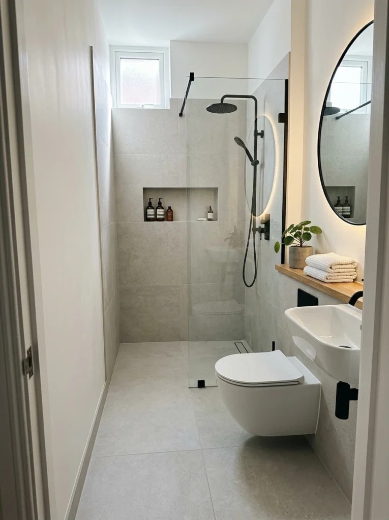 30 Very Small Bathroom Ideas That Make Your Space Feel Bigger 16 16 Tiny wet room bathroom layout