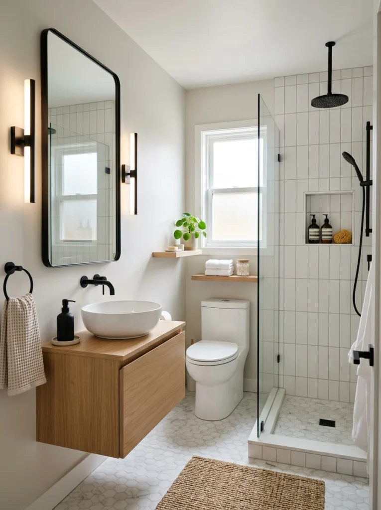 30 Very Small Bathroom Ideas That Make Your Space Feel Bigger 17 17 Small apartment bathroom makeover
