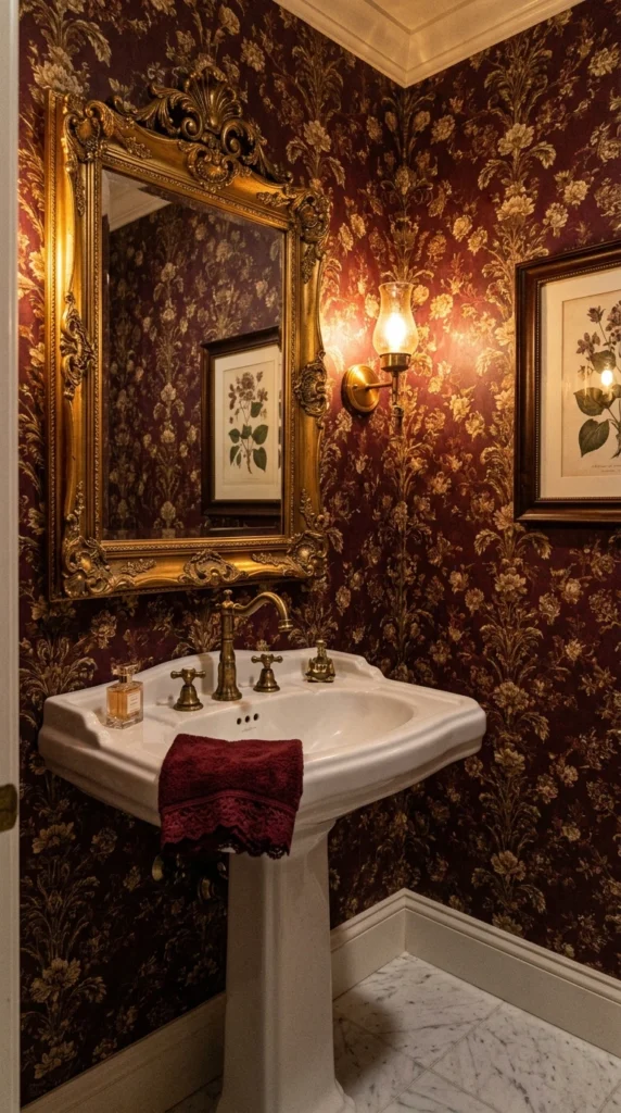 30 Victorian Bathroom Ideas That Make Any Space Look Expensive 17 17 victorian powder room small 017