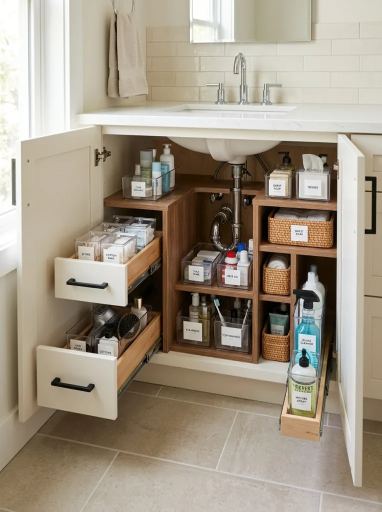 2 Under sink cabinet with drawers