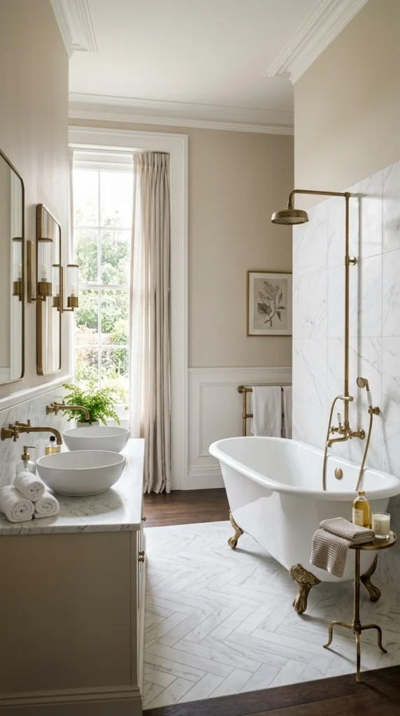 30 Victorian Bathroom Ideas That Make Any Space Look Expensive 29 29 modern victorian blend bath 029